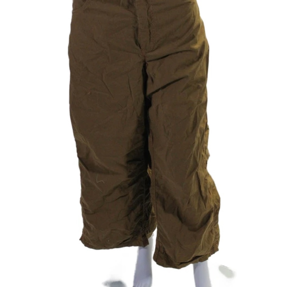 Pilcro and the Letterpress Anthropologie Womens Wide Leg Crop Cargos Brown - Picture 6 of 6